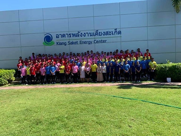 คณะอาจารย์และนักเรียนโรงเรียนระยองวิทยาคมปากน้ำเข้าเยี่ยมชมโรงไฟฟ้าบีแอลซีพี