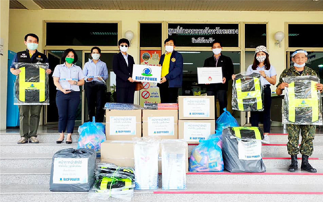 blcp-ส่งมอบอุปกรณ์ป้องกันการแพร่ระบาดโควิด-19-ด้วยความห่วงใย