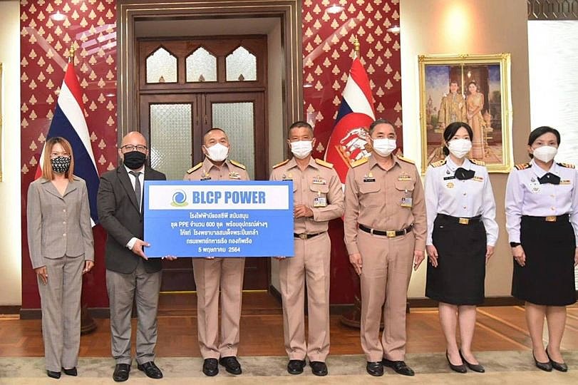 โรงไฟฟ้าบีแอลซีพีร่วมเป็นส่วนหนึ่งของการสนับสนุนอุปกรณ์ทางการแพทย์เพื่อใช้ในการร