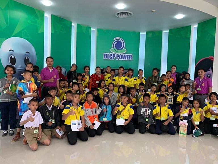 โรงเรียนวัดตาขัน-จ-ระยอง-เข้าเยี่ยมชมโรงไฟฟ้าบีแอลซีพี