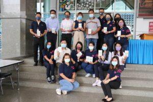 โรงไฟฟ้าบีแอลซีพี-ร่วมพิธีส่งมอบ-เครื่องวัดอุณหภูมิร่างกาย