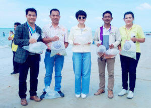 โรงไฟฟ้าบีแอลซีพี-ร่วมกิจกรรมเพิ่มปริมาณสัตว์ทะเลประจำถิ่นโดยการปล่อยแบบประชารัฐ