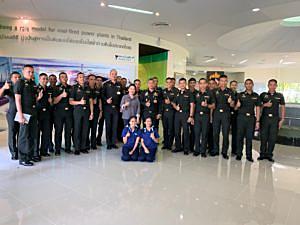 โรงเรียนนายร้อยพระจุลจอมเกล้านำนักเรียนนายร้อยเข้าเยี่ยมชมและศึกษาดูงานโรงไฟฟ้าบีแอลซีพี