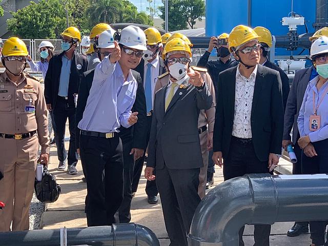 คณะทำงานทางเทคนิคการพัฒนาโครงการผลิตน้ำจืดจากน้ำทะเล-รองรับเขตพัฒนาพิเศษภาคตะวันออก(EEC)-ภายใต้คณะอนุกรรมการขับเคลื่อนโครงการขนาดใหญ่และโครงการสำคัญ-คณะกรรมการทรัพยากรน้ำแห่งชาติเข้าเยี่ยมขมโรงไฟฟ้าบีแอลซีพ